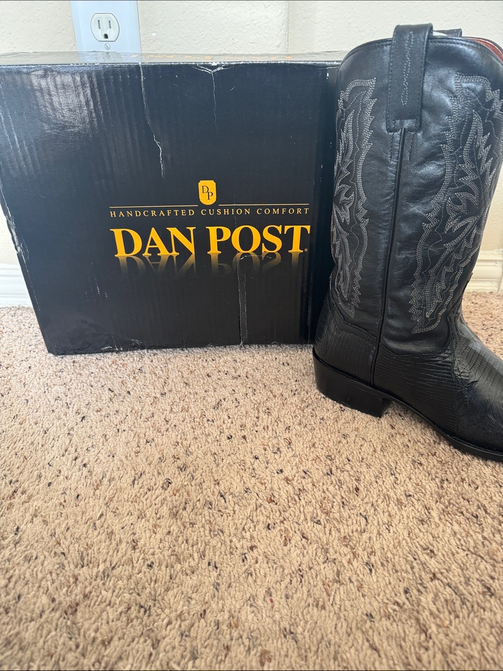 Dan Post Black Western Cowboy Boots